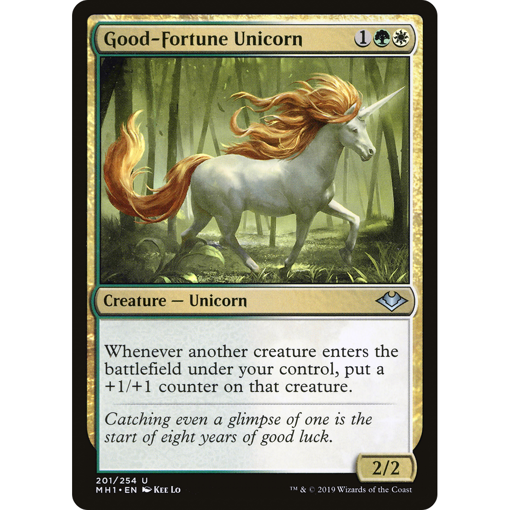 Good-Fortune Unicorn (MH1-201) - Modern Horizons