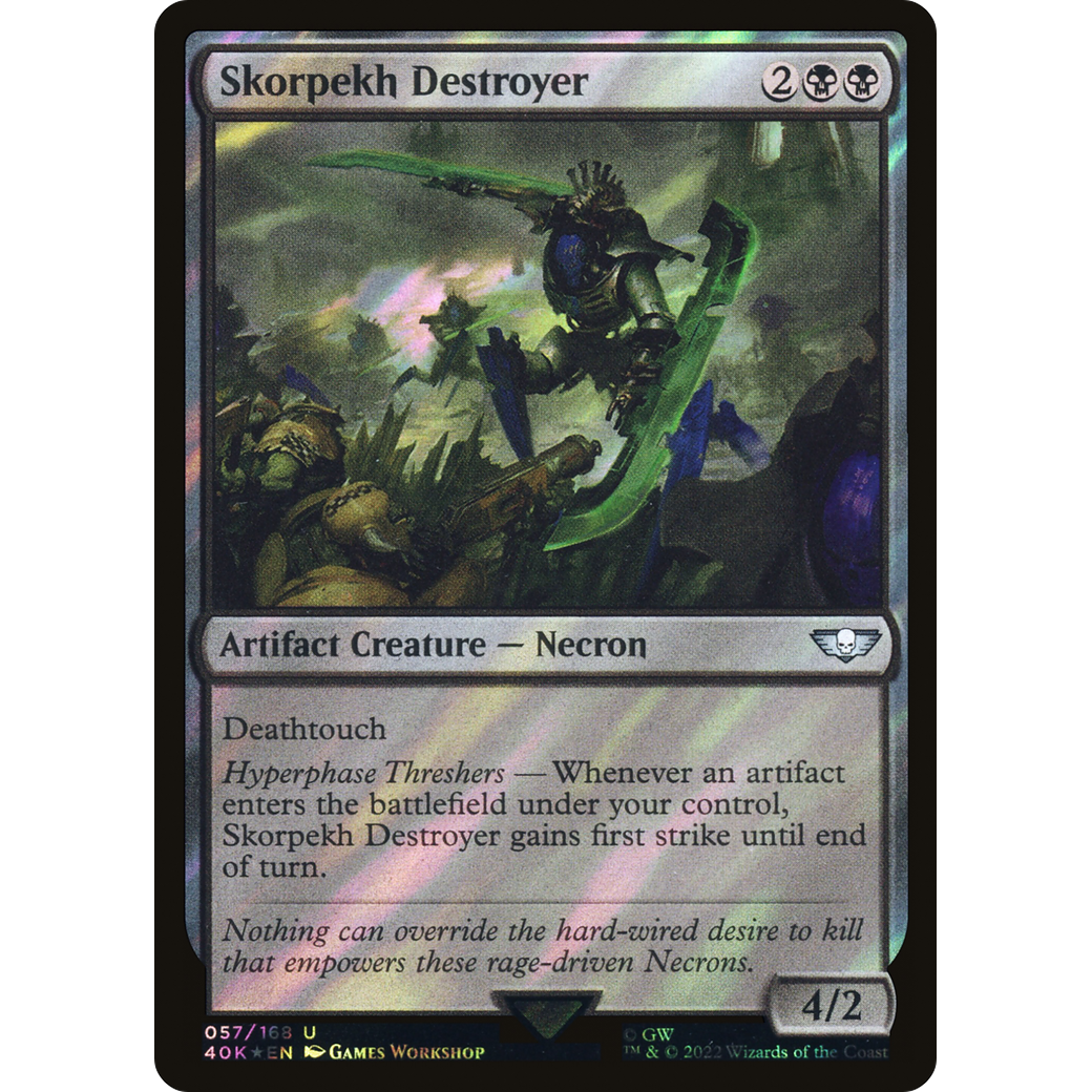 Skorpekh Destroyer (40K-057) - Warhammer 40,000 Commander Foil