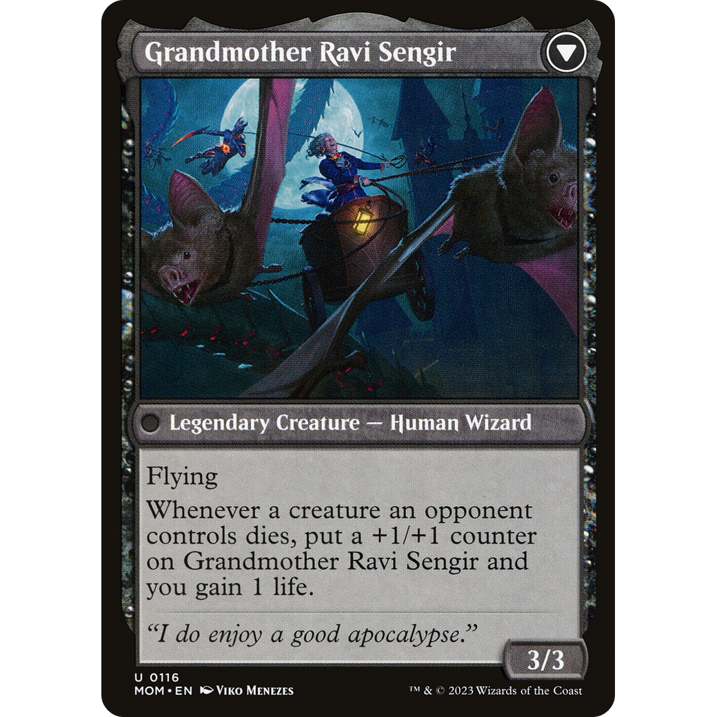 Invasion of Ulgrotha // Grandmother Ravi Sengir (MOM-116) - March of the Machine Foil