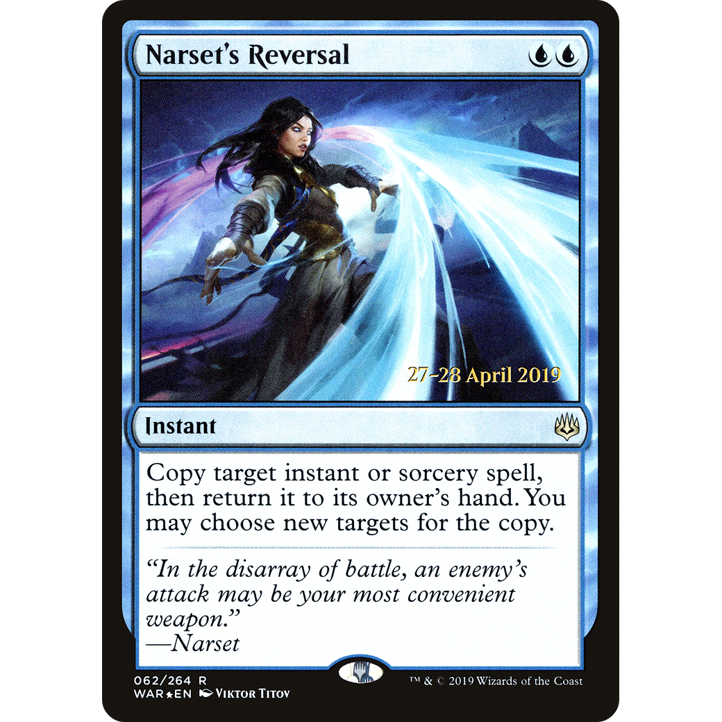 Narset's Reversal (PRE-062) - War of the Spark Promos Foil
