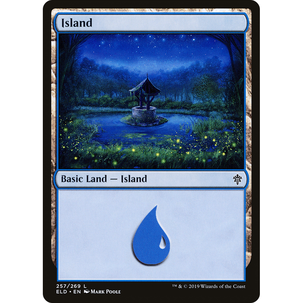 Island (257) (ELD-257) - Throne of Eldraine Foil