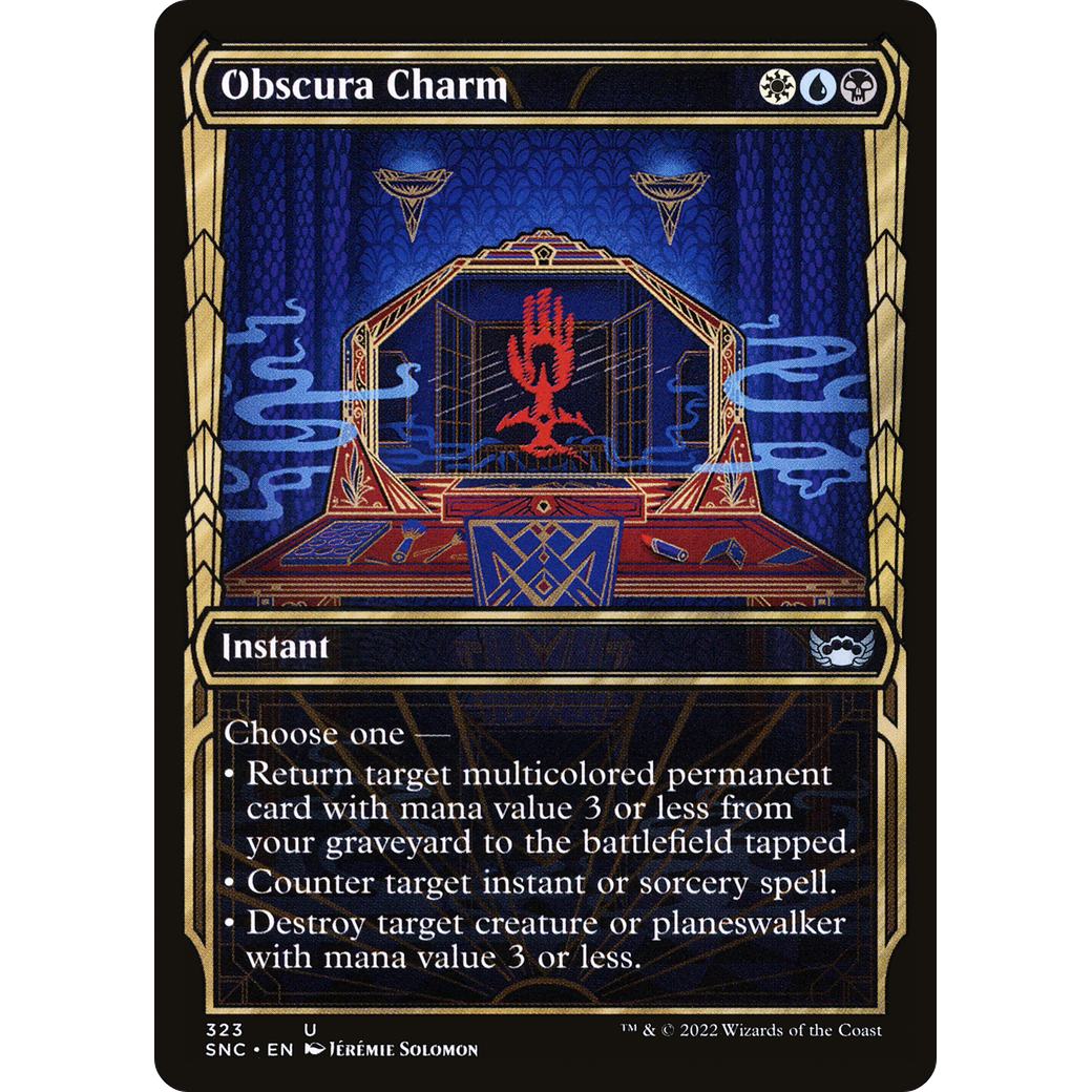 Obscura Charm (Showcase) (SNC-323) - Streets of New Capenna: (Showcase)