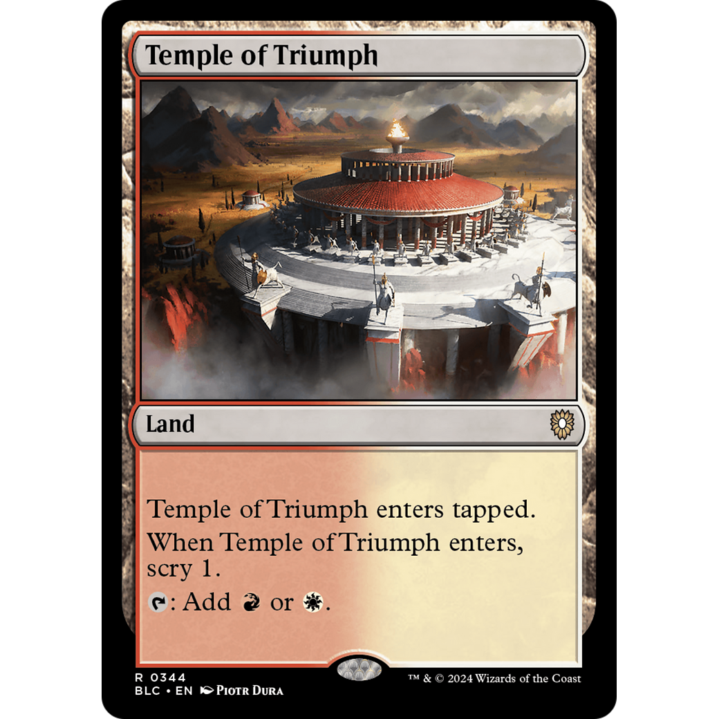 Temple of Triumph (BLC-344) - Bloomburrow Commander