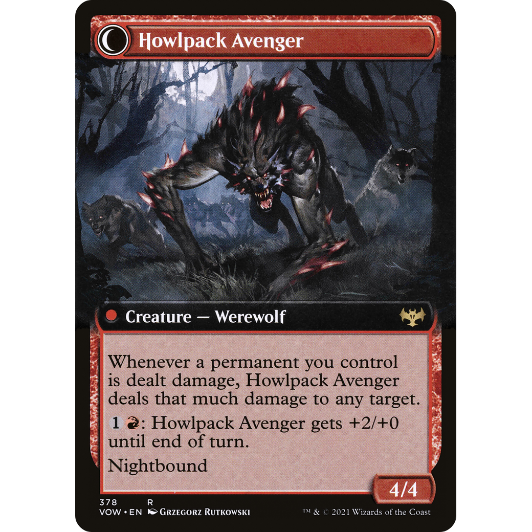Ill-Tempered Loner (Extended Art) (VOW-378) - Innistrad: Crimson Vow: (Extended Art, Double Faced Transform)