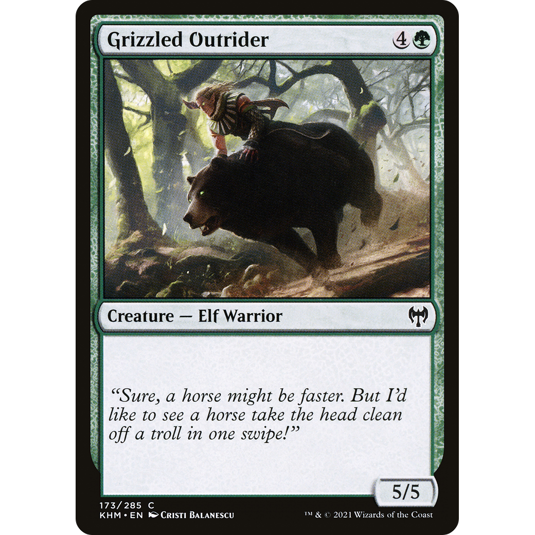 Grizzled Outrider (KHM-173) - Kaldheim Foil