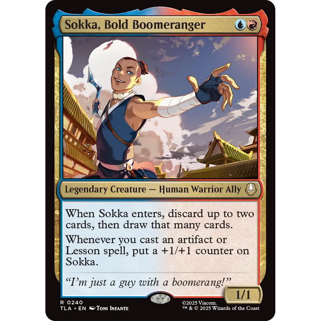 Sokka, Bold Boomeranger (TLA-240) - Avatar: The Last Airbender Foil