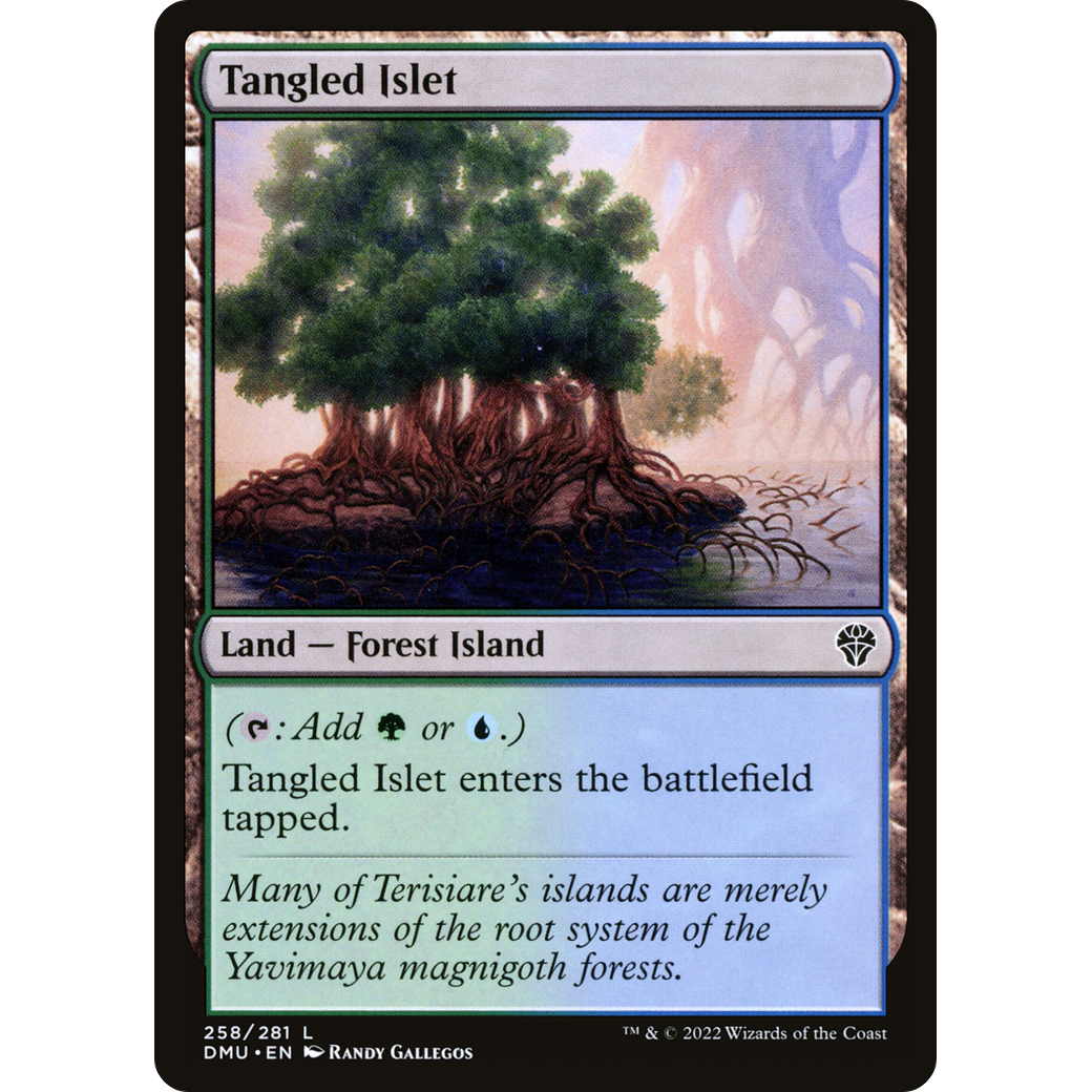 Tangled Islet (DMU-258) - Dominaria United Foil