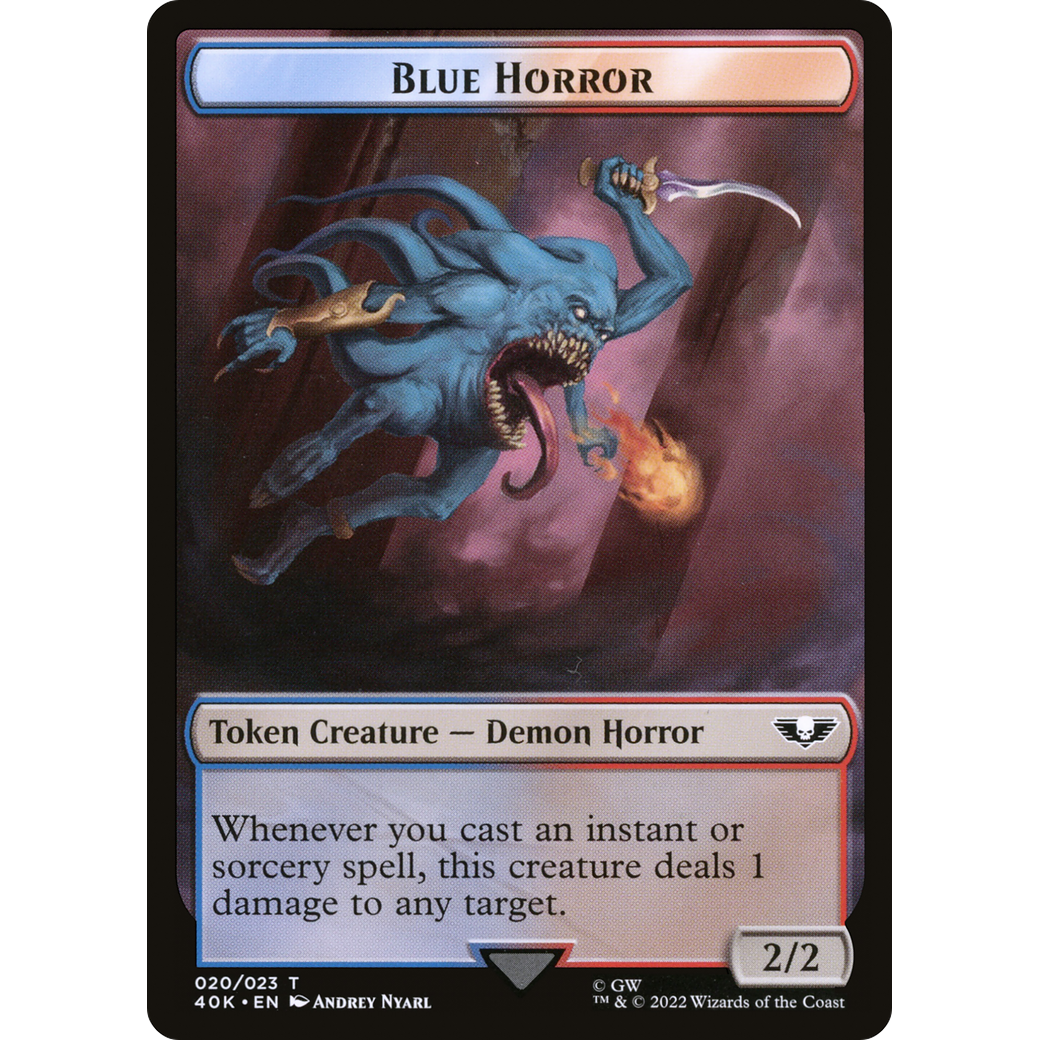 Blue Horror (T40K-020) - Warhammer 40,000 Tokens
