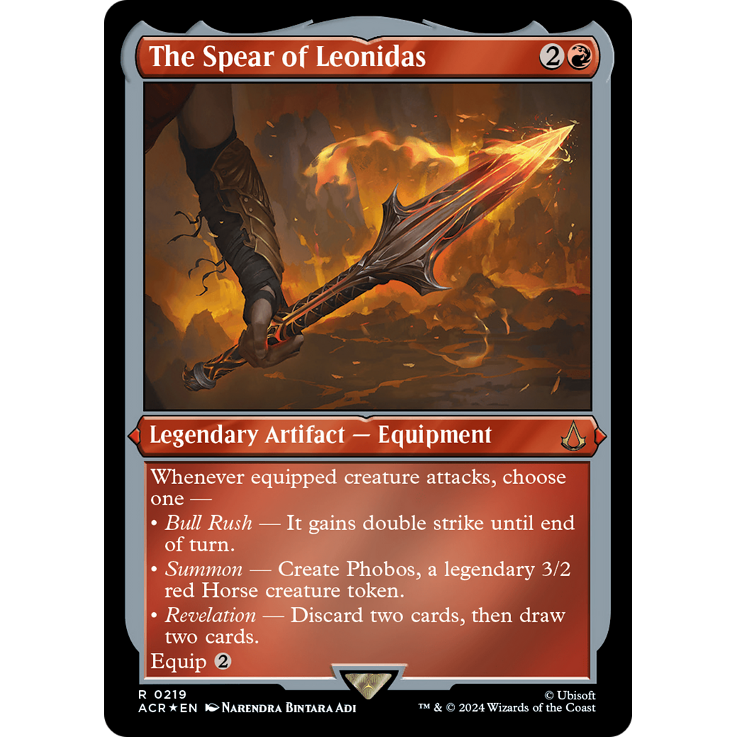 The Spear of Leonidas (ACR-219) - Assassin's Creed Etched Foil