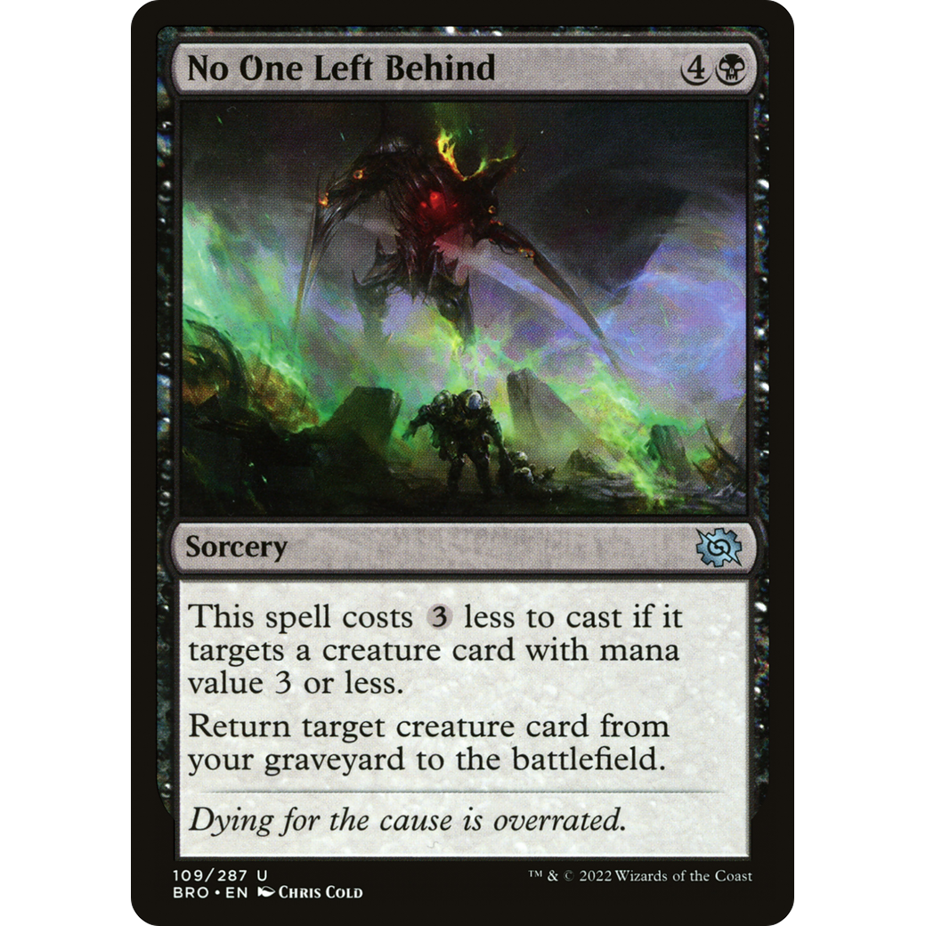 No One Left Behind (BRO-109) - The Brothers' War Foil