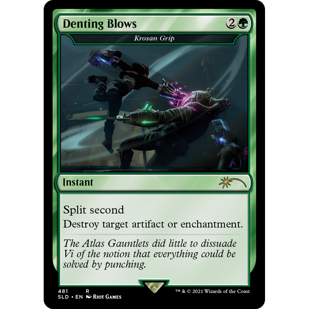 Denting Blows - Krosan Grip (SLD-481) - Secret Lair Drop / Denting Blows