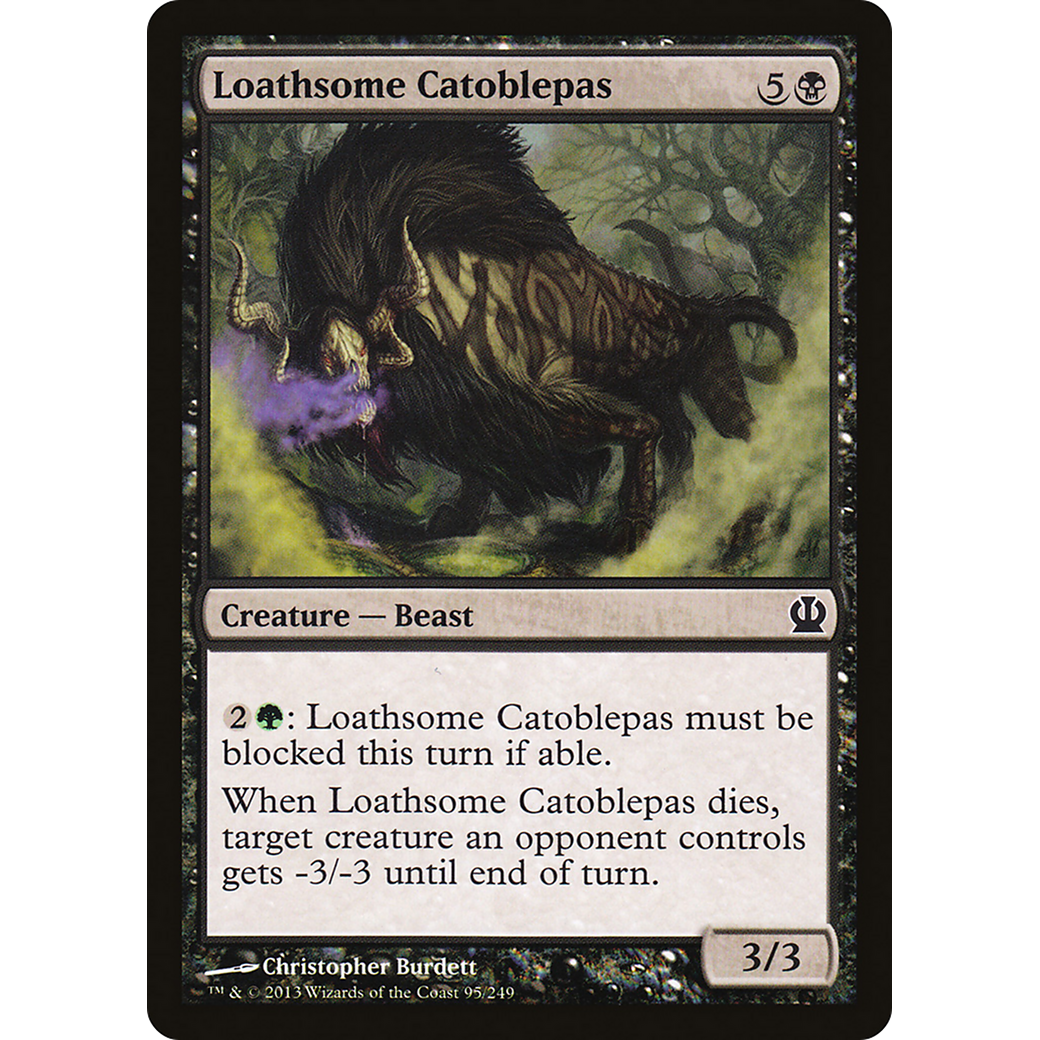 Loathsome Catoblepas (THS-095) - Theros Foil