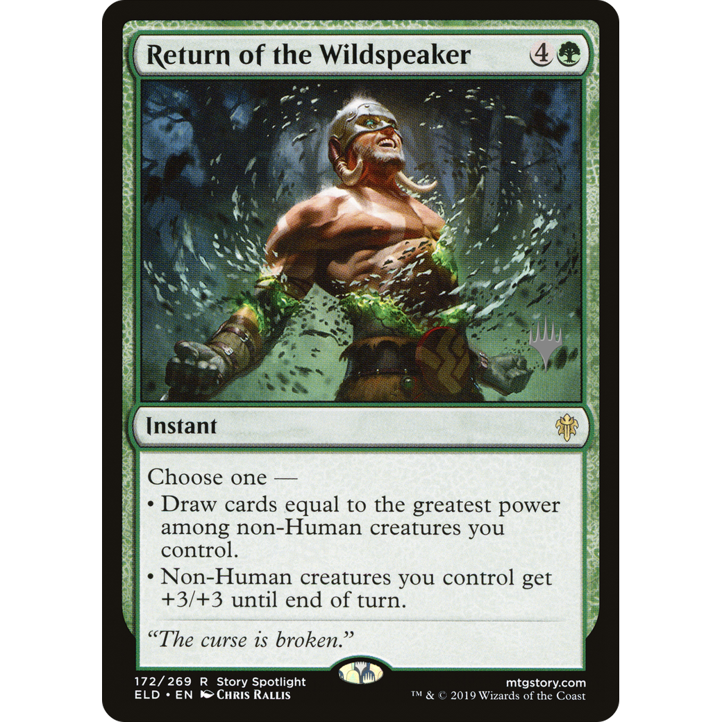 Return of the Wildspeaker (PPELD-172) - Throne of Eldraine Promos Foil
