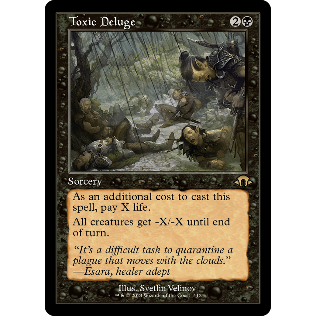 Toxic Deluge (MH3-412) - Modern Horizons 3 Foil