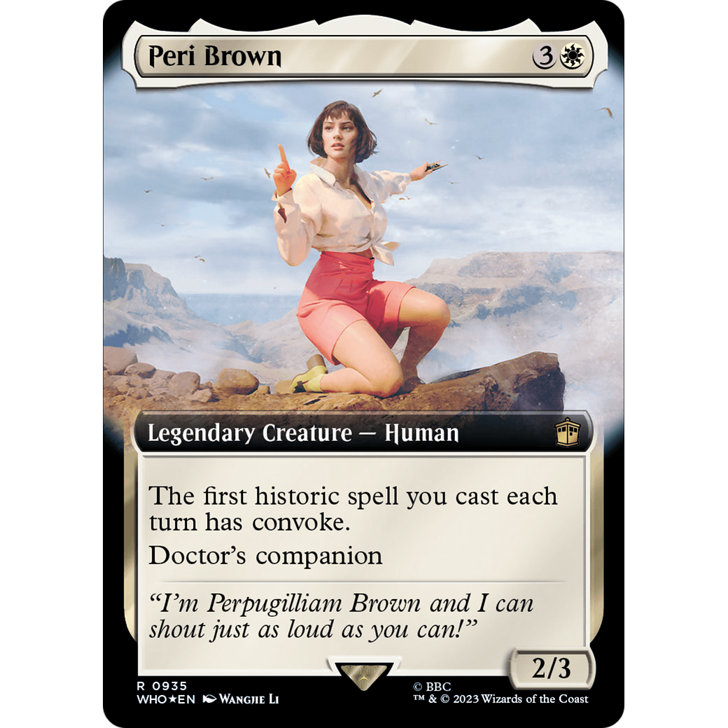 Peri Brown (Extended Art) (Surge Foil) (WHO-935) - Doctor Who: (Extended Art) Foil
