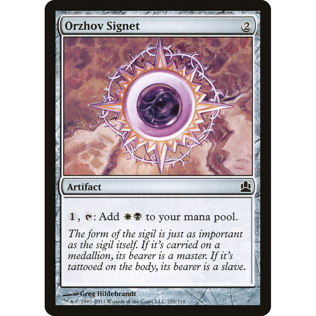 Orzhov Signet (CMD-255) - Commander 2011