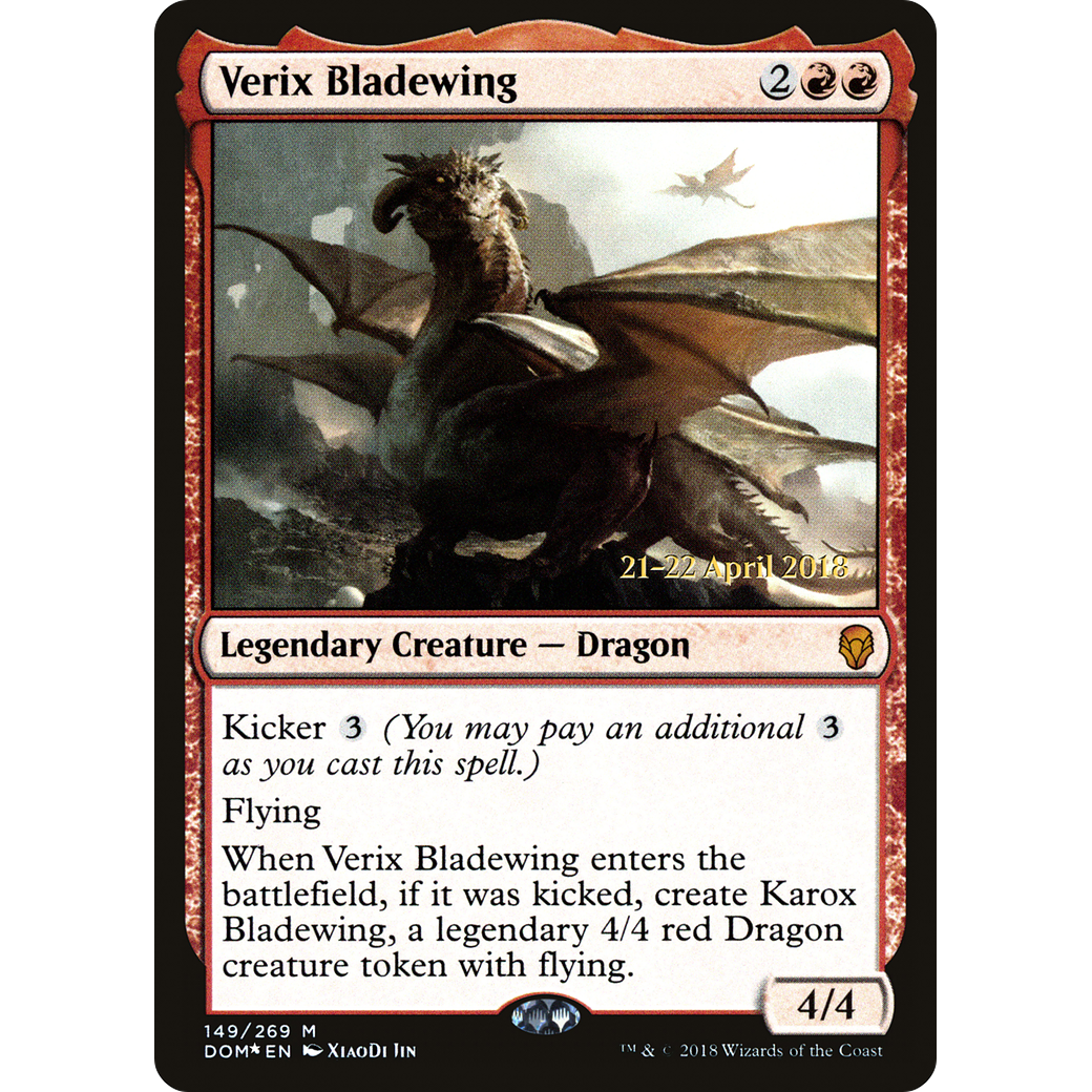 Verix Bladewing (PRE-149) - Dominaria Promos Foil