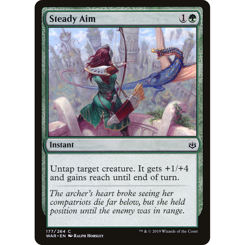 Steady Aim (WAR-177) - War of the Spark Foil