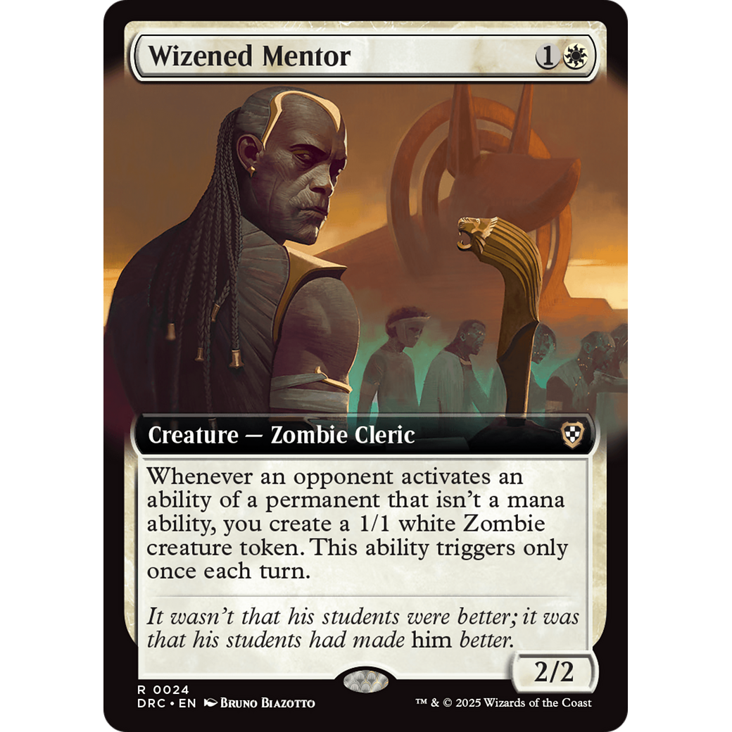 Wizened Mentor (DRC-024) - Commander: Aetherdrift: (Extended Art) Foil