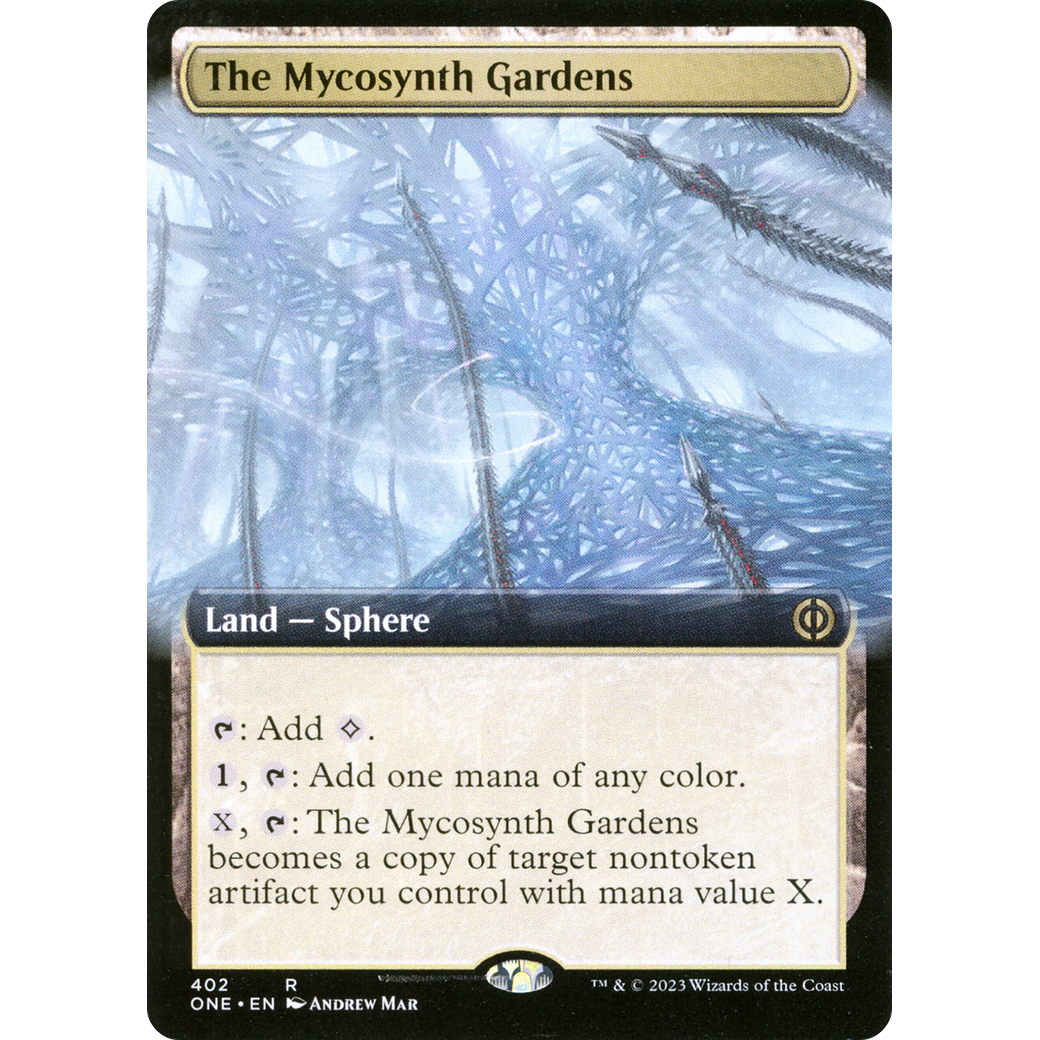 The Mycosynth Gardens (ONE-402) - Phyrexia: All Will Be One: (Extended Art)