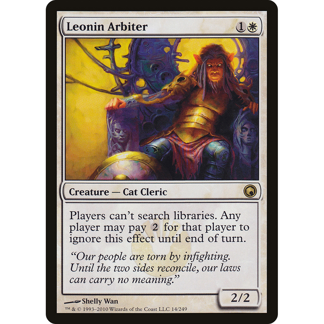 Leonin Arbiter (SOM-014) - Scars of Mirrodin Foil