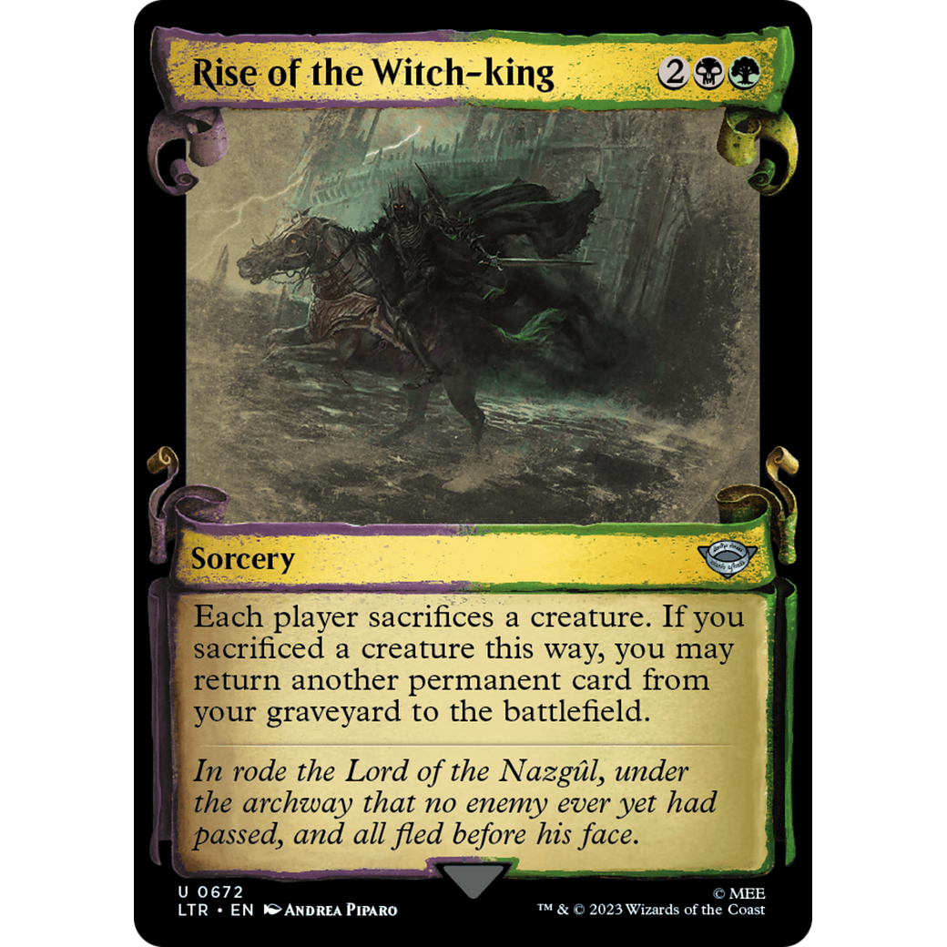 Rise of the Witch-king (LTR-672) - The Lord of the Rings: Tales of Middle-earth: (Showcase) Foil