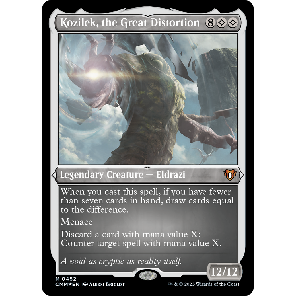Kozilek, the Great Distortion (CMM-452) - Commander Masters Etched Foil