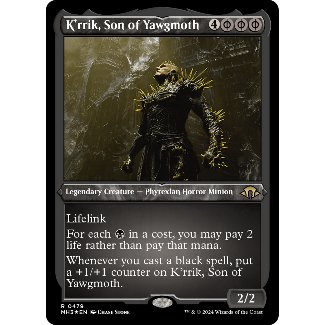 K'rrik, Son of Yawgmoth (MH3-479) - Modern Horizons 3 Etched Foil
