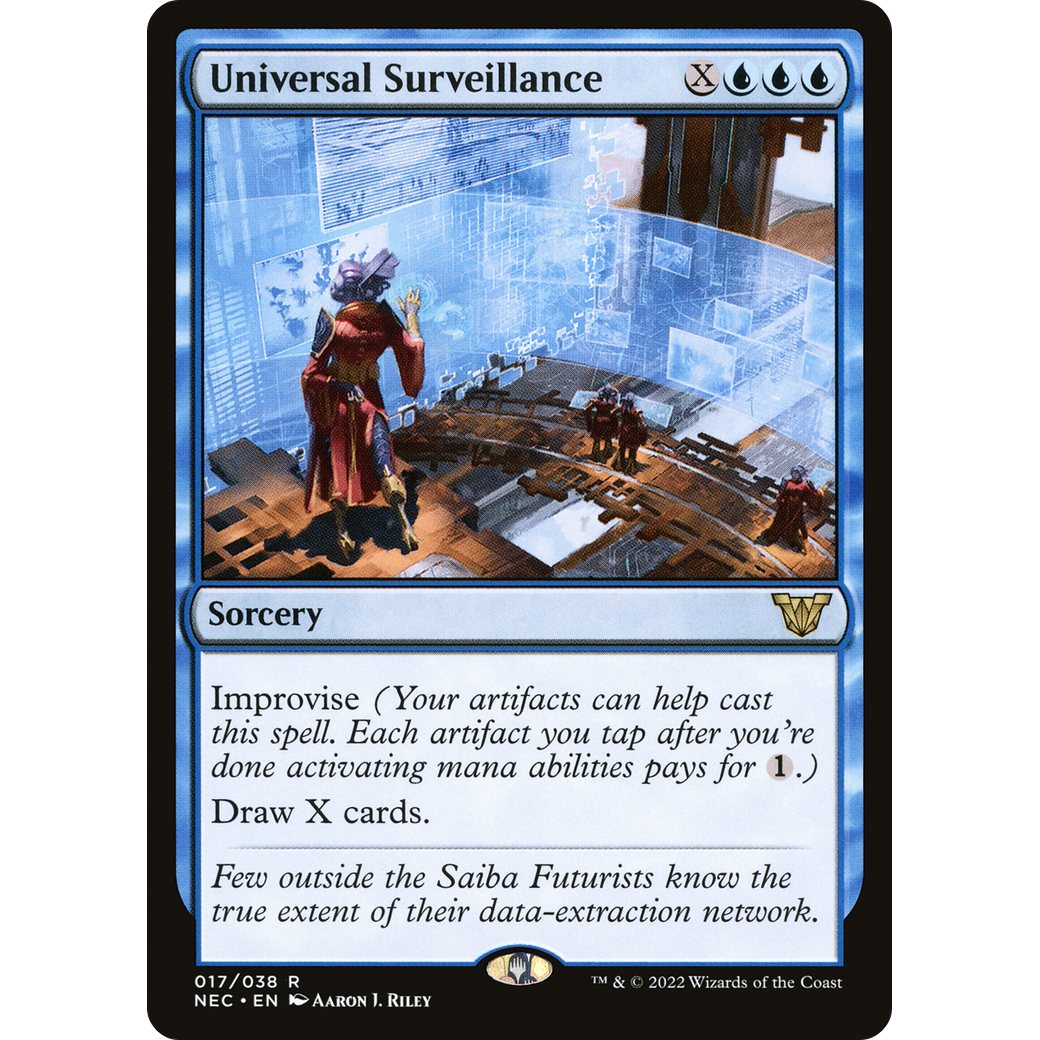 Universal Surveillance (NEC-017) - Neon Dynasty Commander