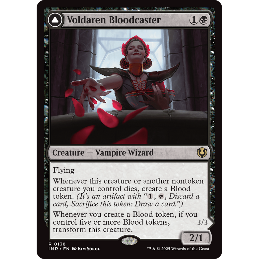 Voldaren Bloodcaster // Bloodbat Summoner (INR-138) - Innistrad Remastered Foil