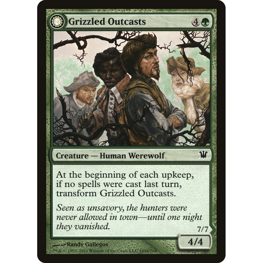 Grizzled Outcasts (ISD-185) - Innistrad: (Double Faced Transform) Foil