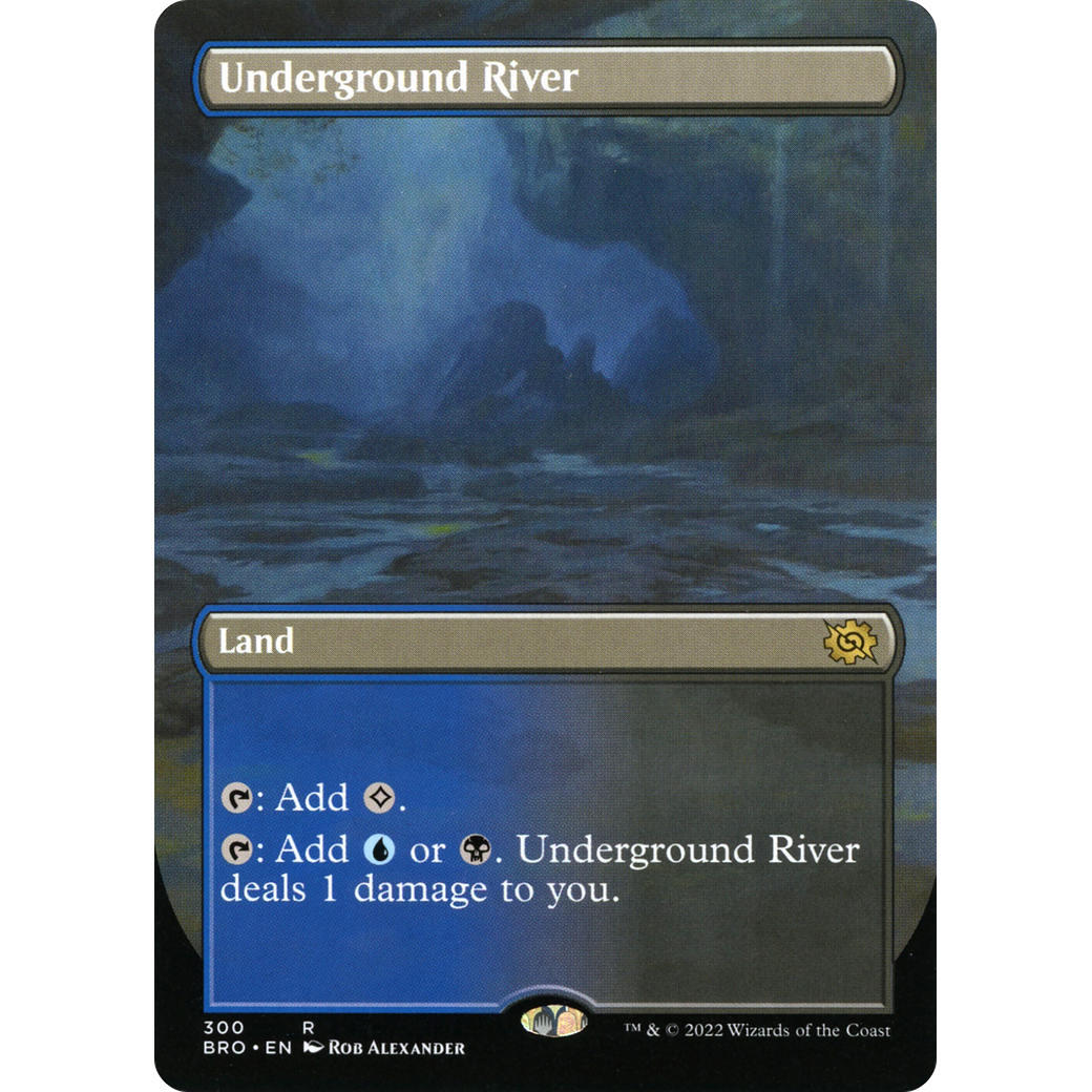 Underground River (Borderless) (BRO-300) - The Brothers' War (Borderless) Foil