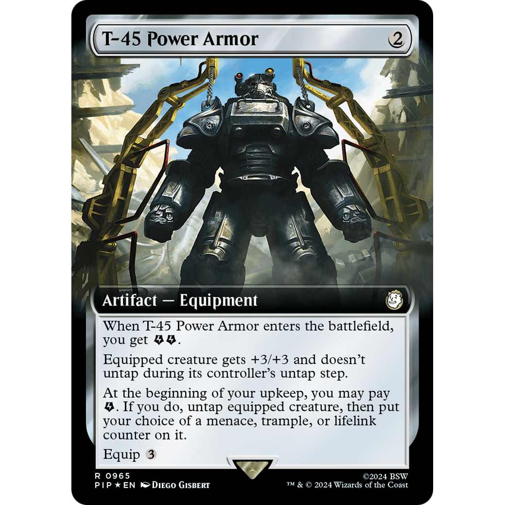 T-45 Power Armor (PIP-965) - Fallout: (Extended Art) Foil