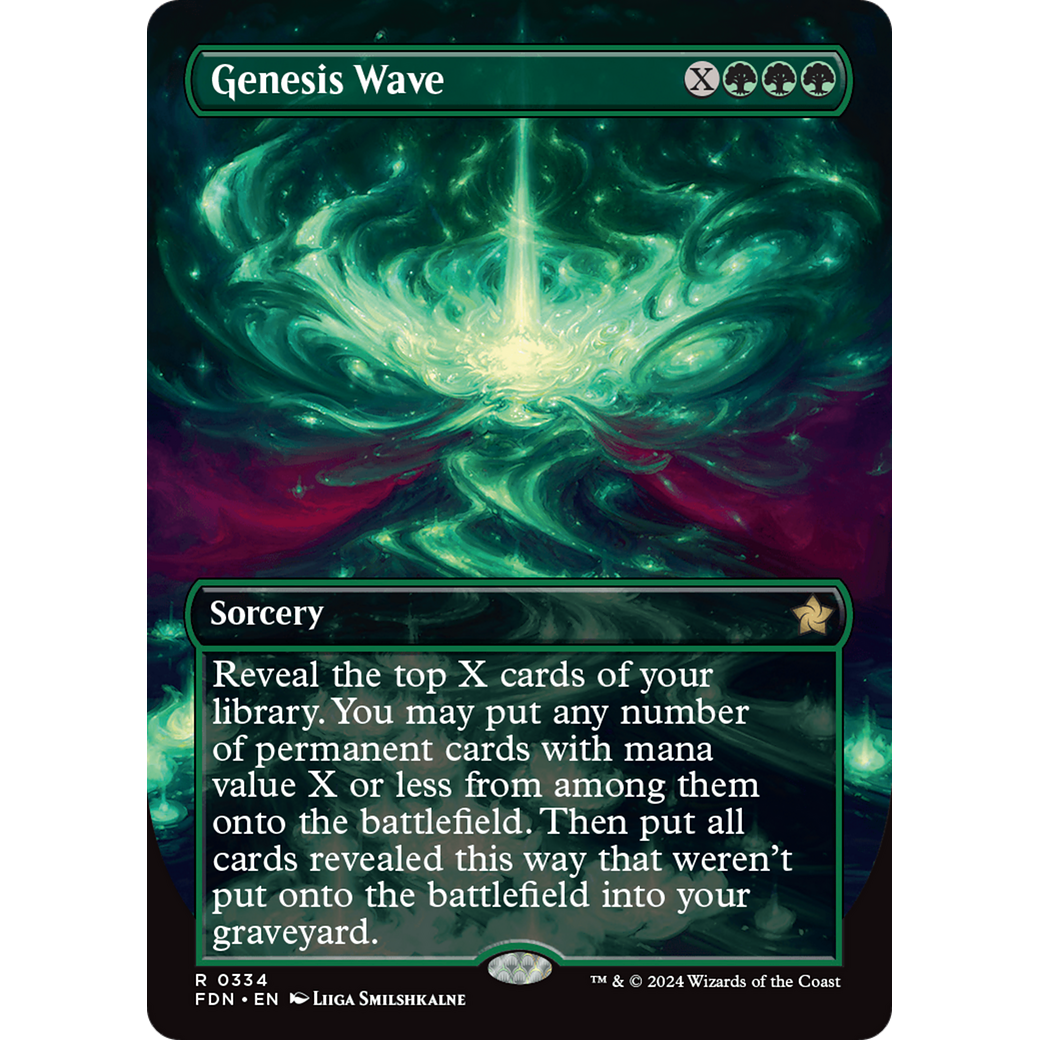 Genesis Wave (FDN-334) - Foundations (Borderless) Foil