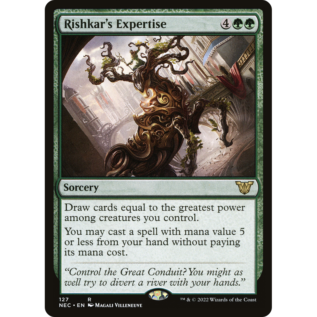 Rishkar's Expertise (NEC-127) - Neon Dynasty Commander