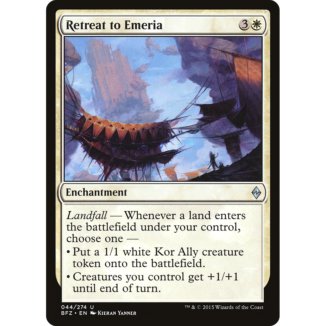 Retreat to Emeria (BFZ-044) - Battle for Zendikar