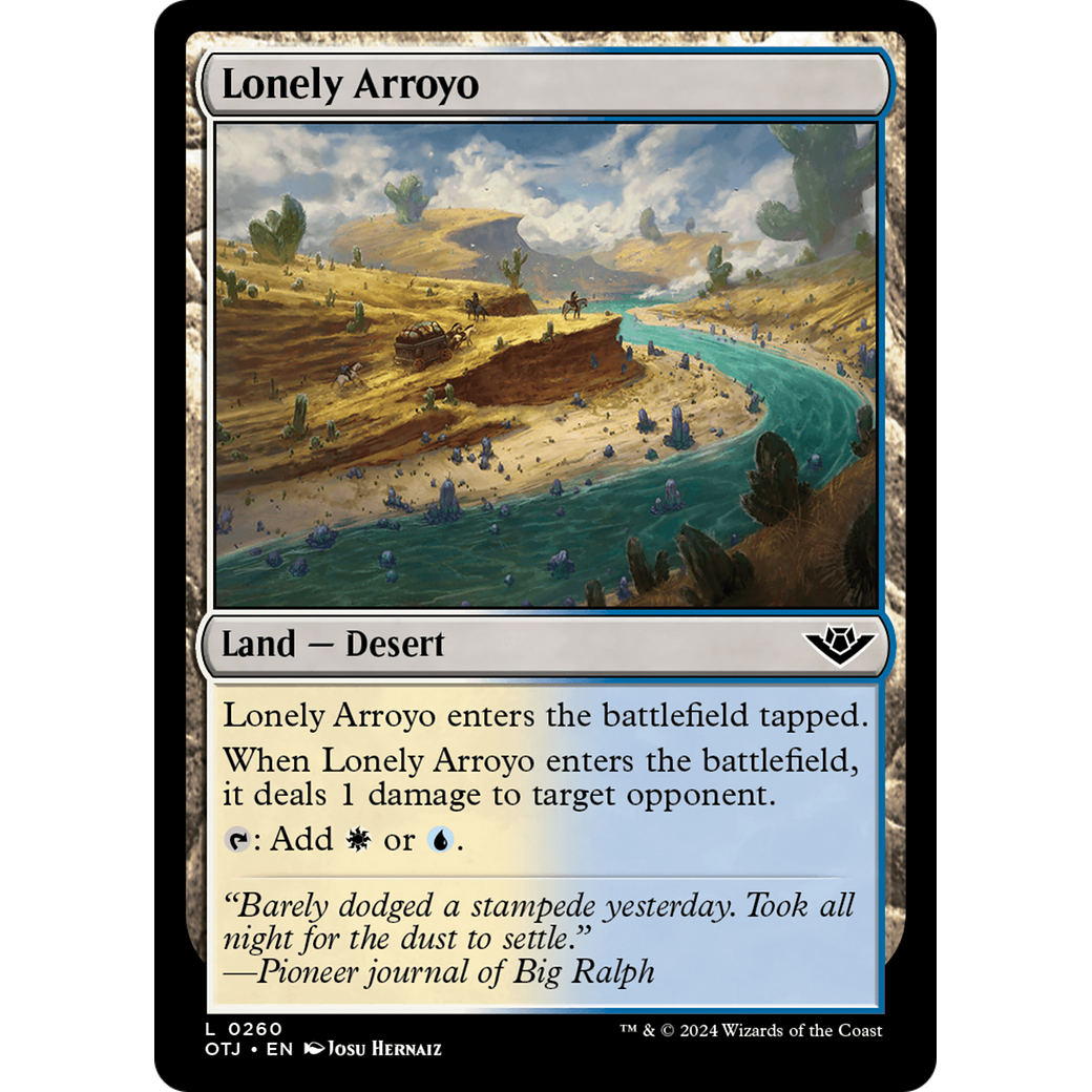 Lonely Arroyo (OTJ-260) - Outlaws of Thunder Junction Foil