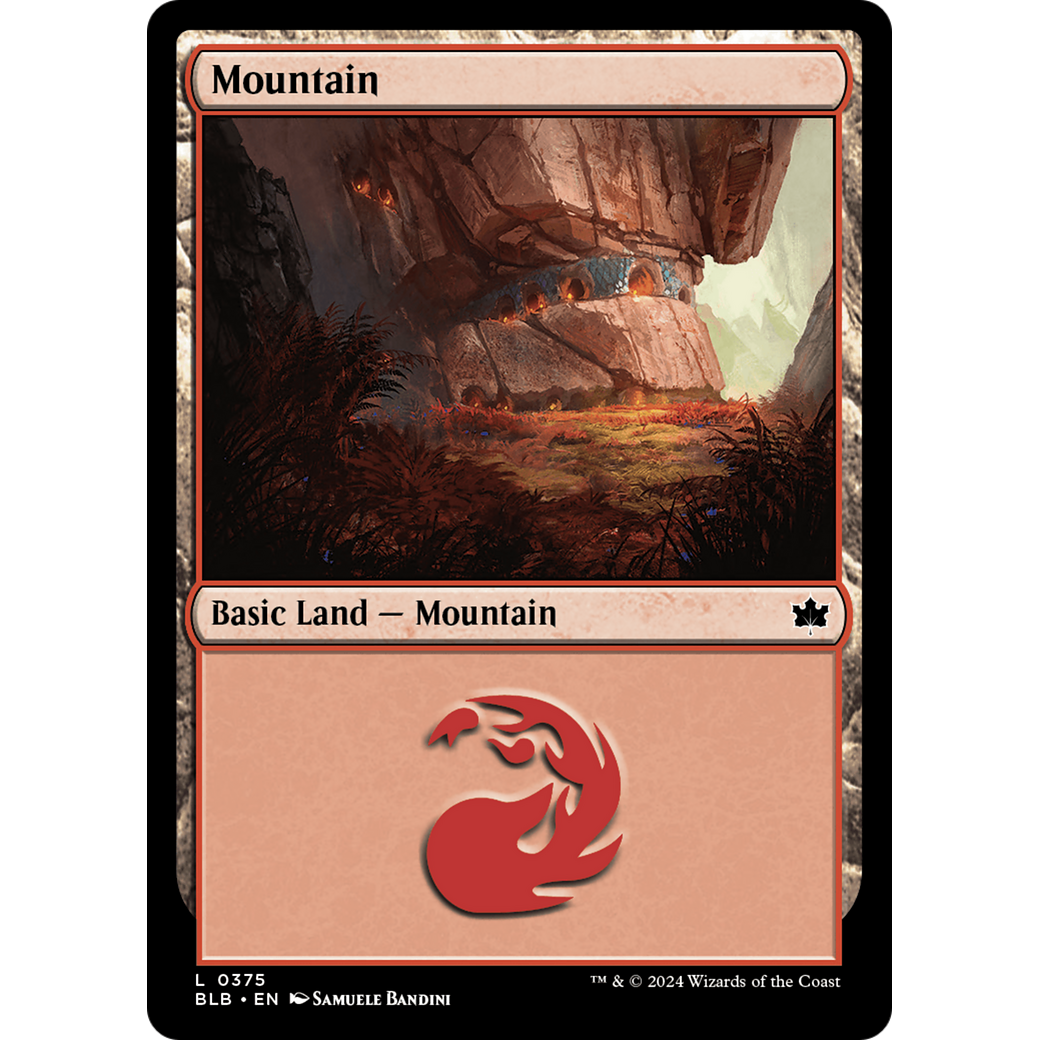 Mountain (BLB-375) - Bloomburrow Foil