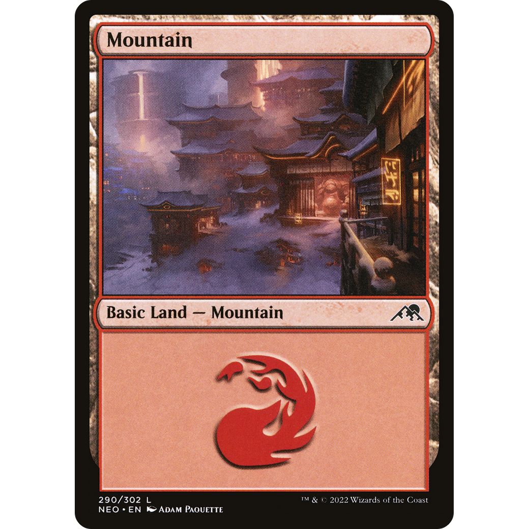 Mountain (NEO-290) - Kamigawa: Neon Dynasty