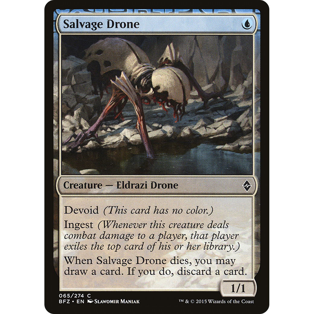 Salvage Drone (BFZ-065) - Battle for Zendikar: (devoid) Foil