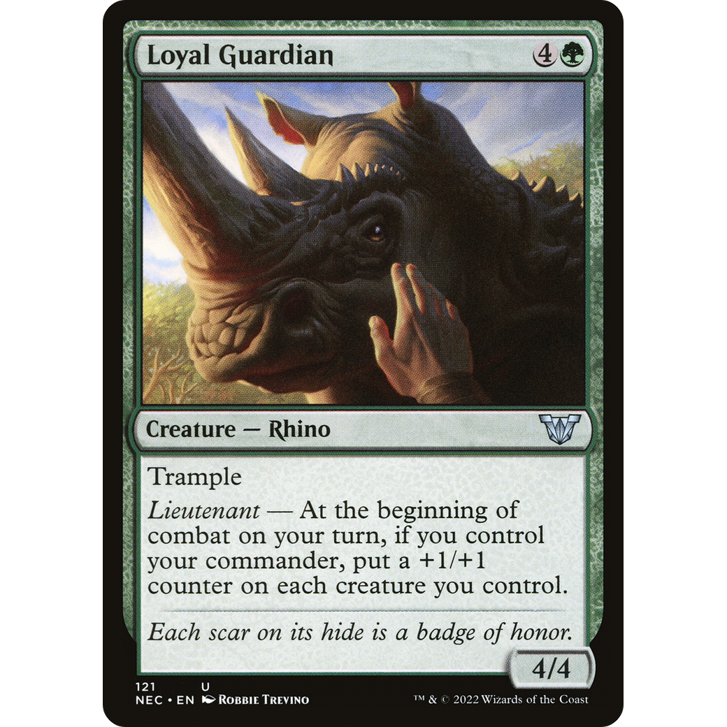 Loyal Guardian (NEC-121) - Neon Dynasty Commander