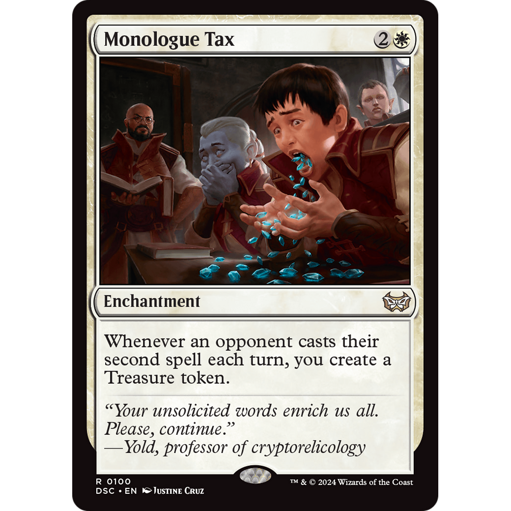Monologue Tax (DSC-100) - Duskmourn: House of Horror Commander