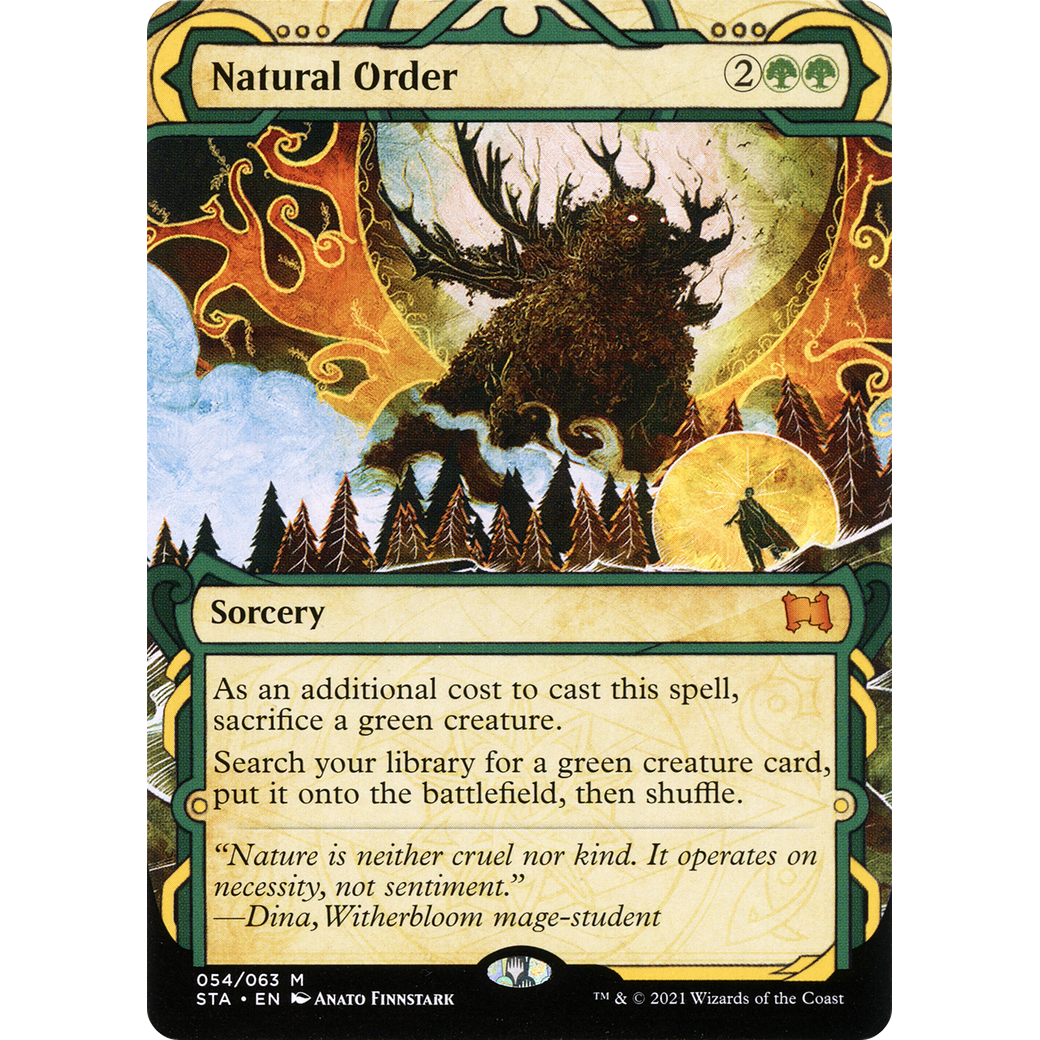 Natural Order (STA-054) - Strixhaven Mystical Archive: (Showcase) (Borderless)