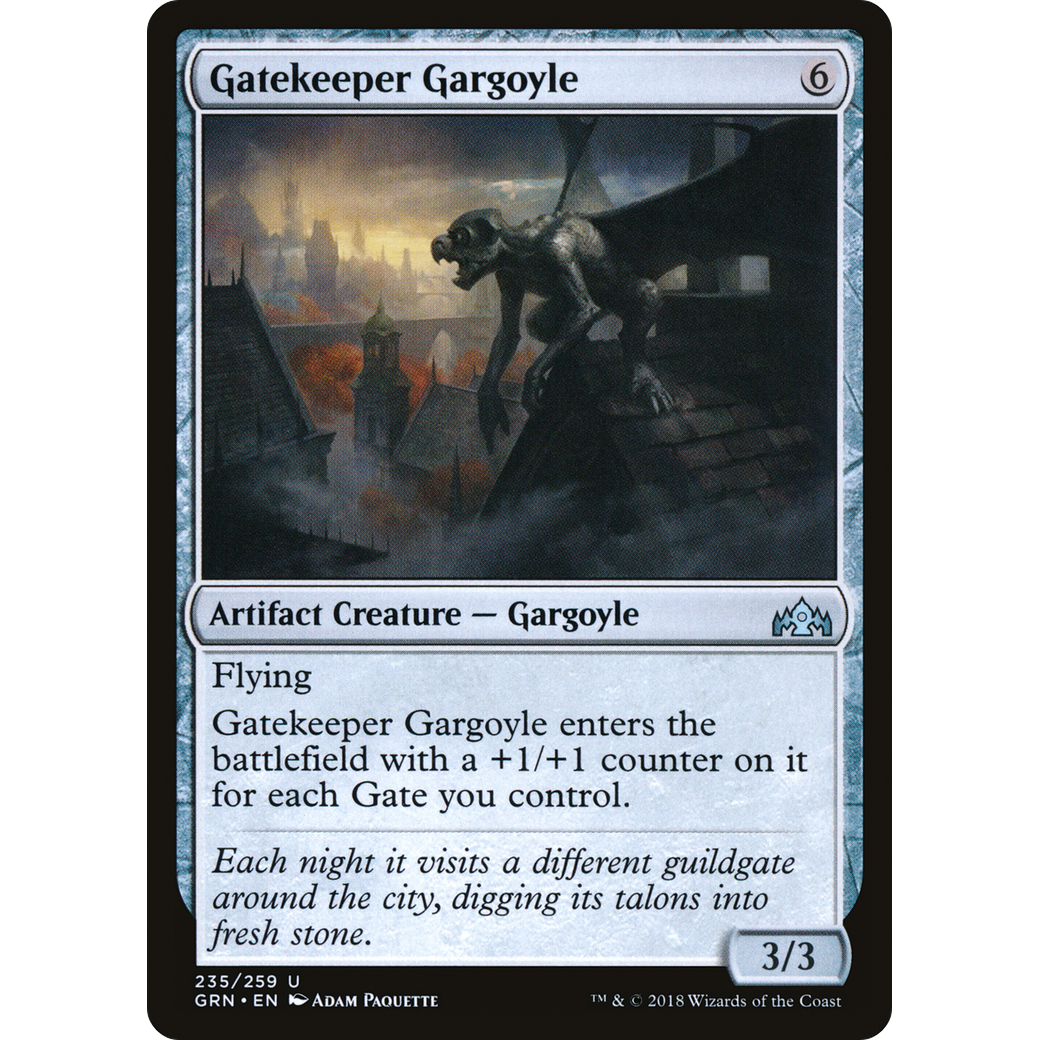 Gatekeeper Gargoyle (GRN-235) - Guilds of Ravnica Foil