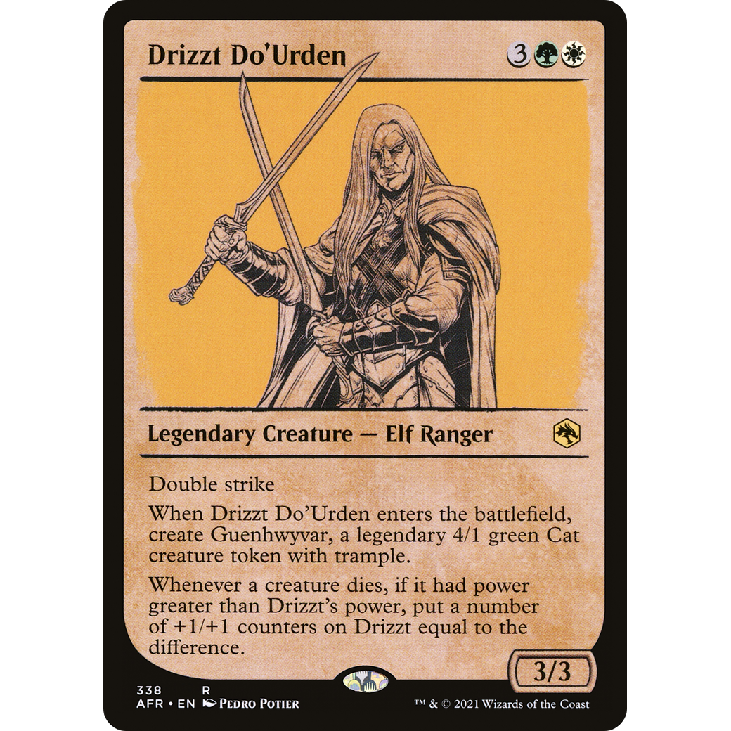Drizzt Do'Urden (Showcase) (AFR-338) - Adventures in the Forgotten Realms: (Showcase)