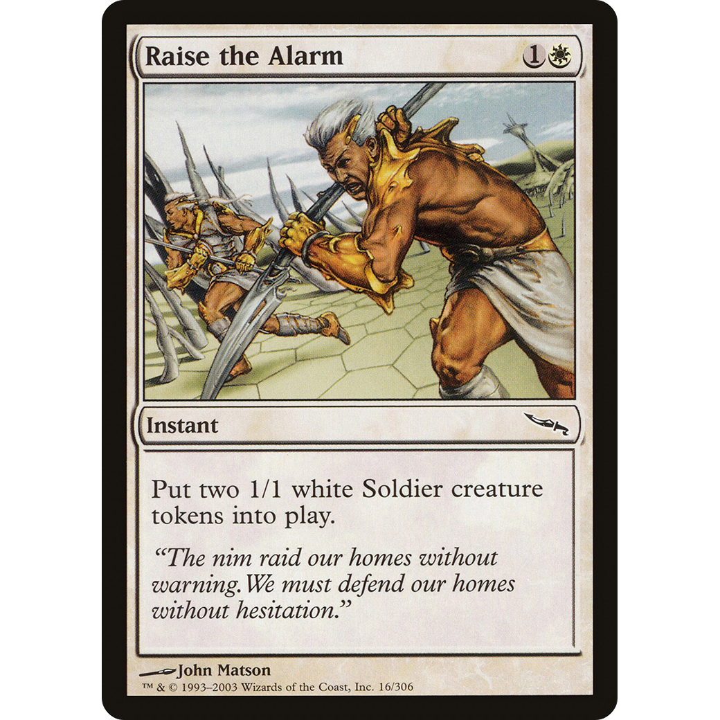Raise the Alarm (MRD-016) - Mirrodin Foil