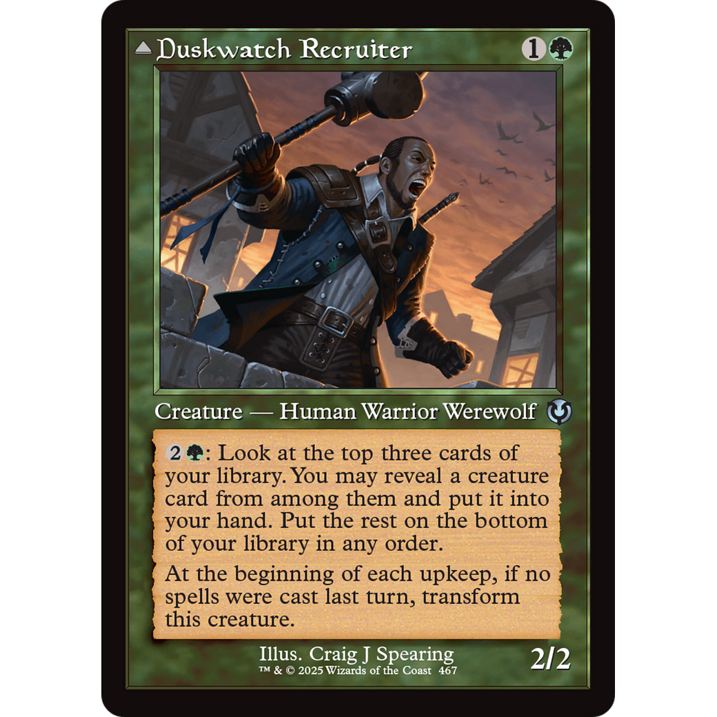 Duskwatch Recruiter // Krallenhorde Howler (INR-467) - Innistrad Remastered Foil
