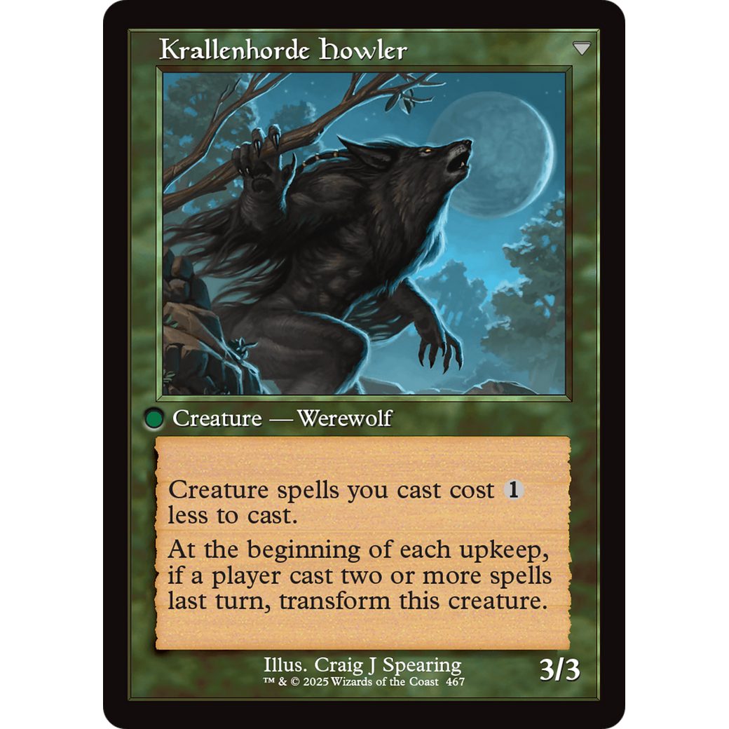 Duskwatch Recruiter // Krallenhorde Howler (INR-467) - Innistrad Remastered Foil