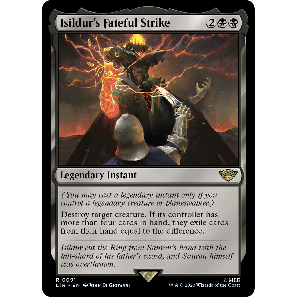 Isildur's Fateful Strike (LTR-091) - The Lord of the Rings: Tales of Middle-earth Foil