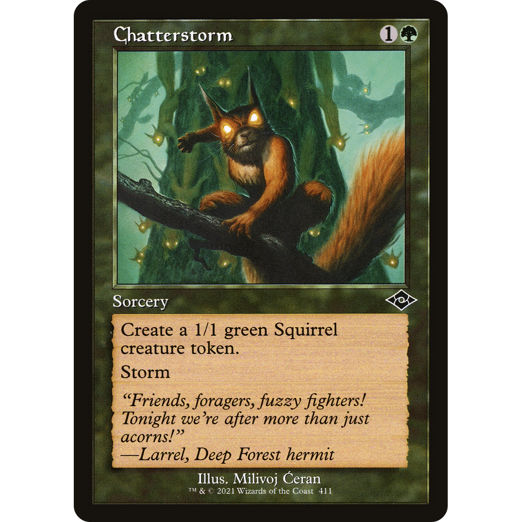 Chatterstorm (Retro Frame) (MH2-411) - Modern Horizons 2 Foil